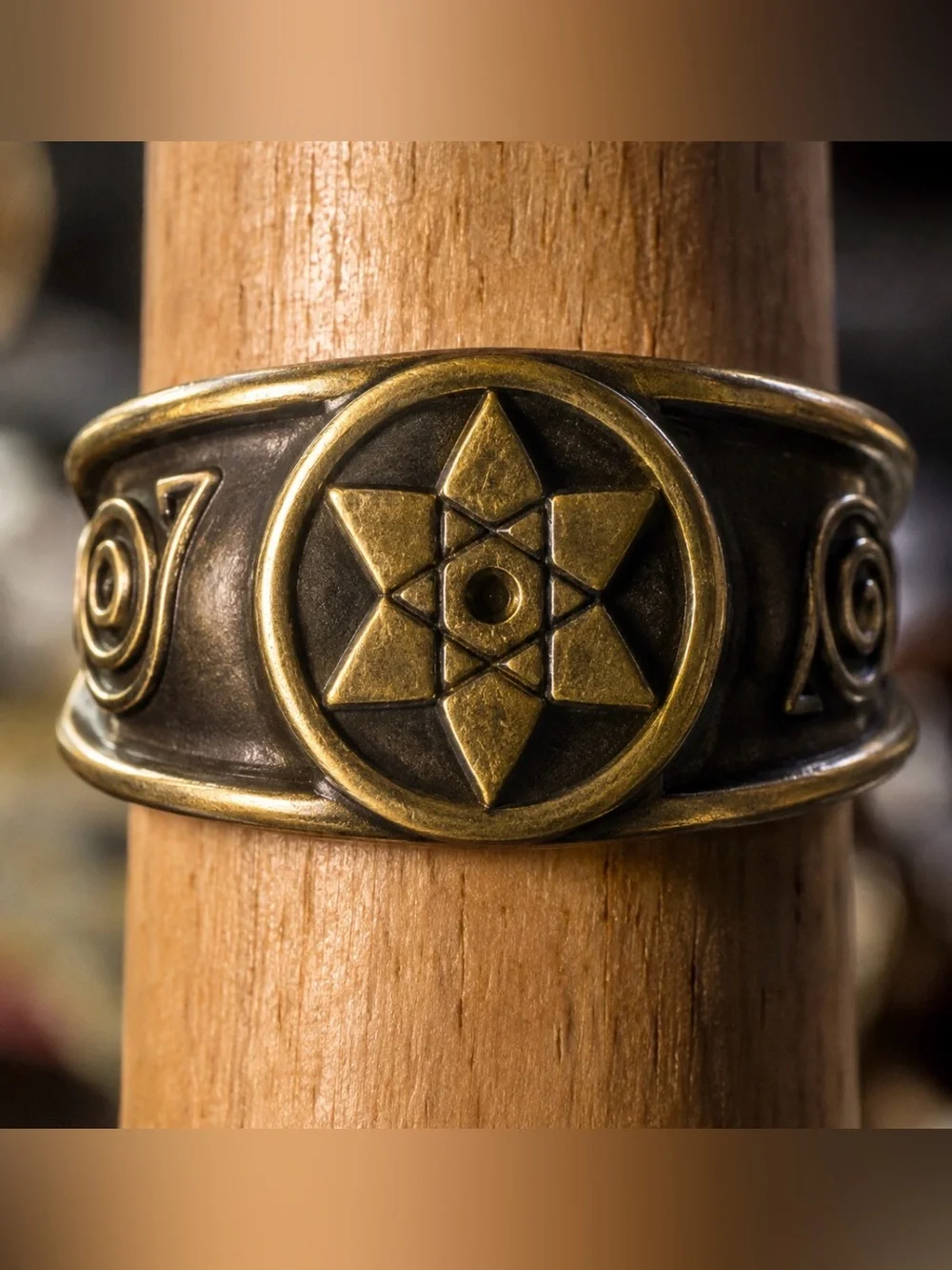 Naruto Sasuke Uchiha Mangekyō Sharingan Ring – Gold Tone